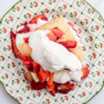 Strawberry-Peach Shortcake with Bourbon Whipped Cream